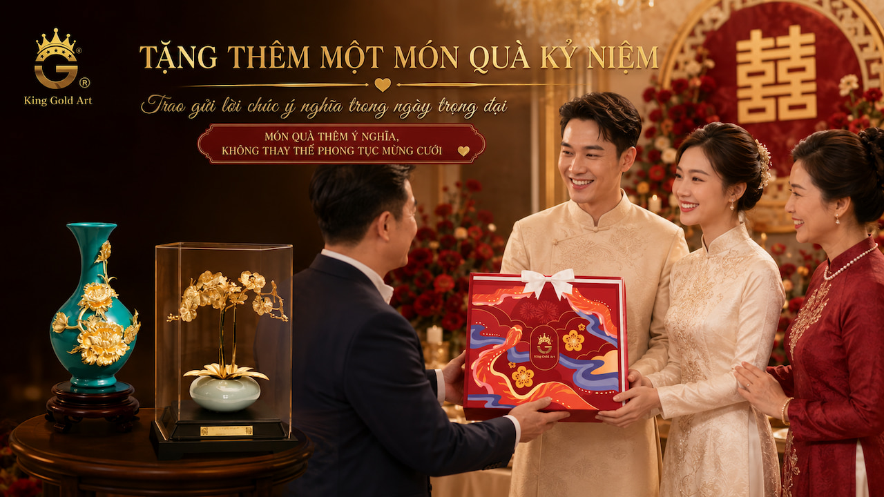 Tặng quà cưới kỷ niệm cho cô dâu chú rể trong ngày cưới  
