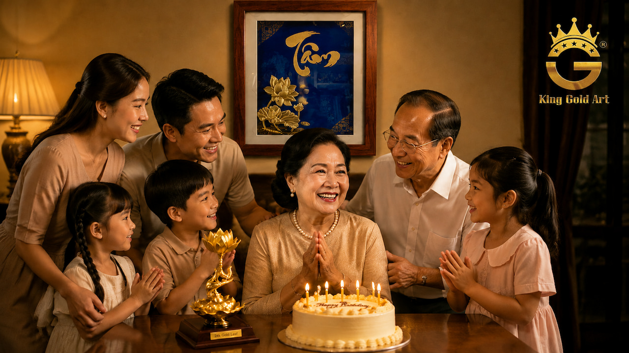 Quà tặng sinh nhật mẹ ý nghĩa trong không gian gia đình ấm áp