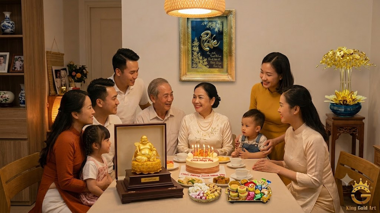 Quà tặng mạ vàng cao cấp dành cho mẹ trong ngày sinh nhật