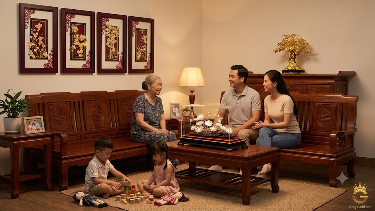 Trao tặng quà sinh nhật ý nghĩa cho mẹ cùng gia đình