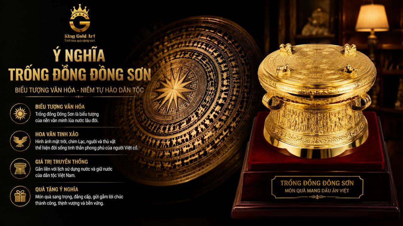 Ý nghĩa trống đồng Đông Sơn trong quà tặng cao cấp  