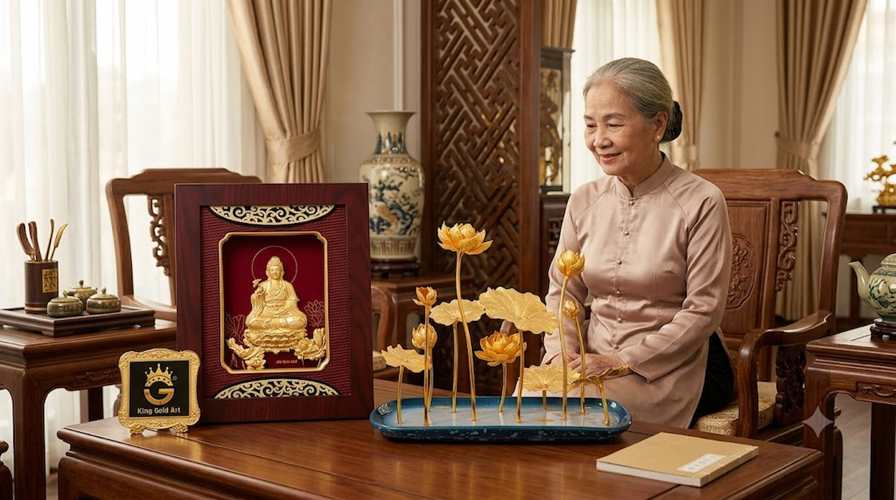 các mẫu quà tặng mạ vàng ý nghĩa dành cho phụ nữ