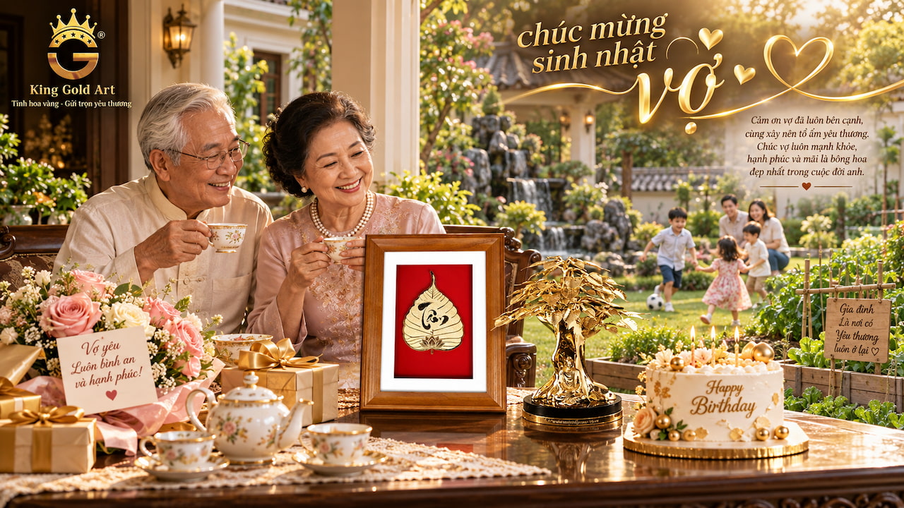 Quà sinh nhật tặng vợ lớn tuổi mang ý nghĩa bình an và trường thọ