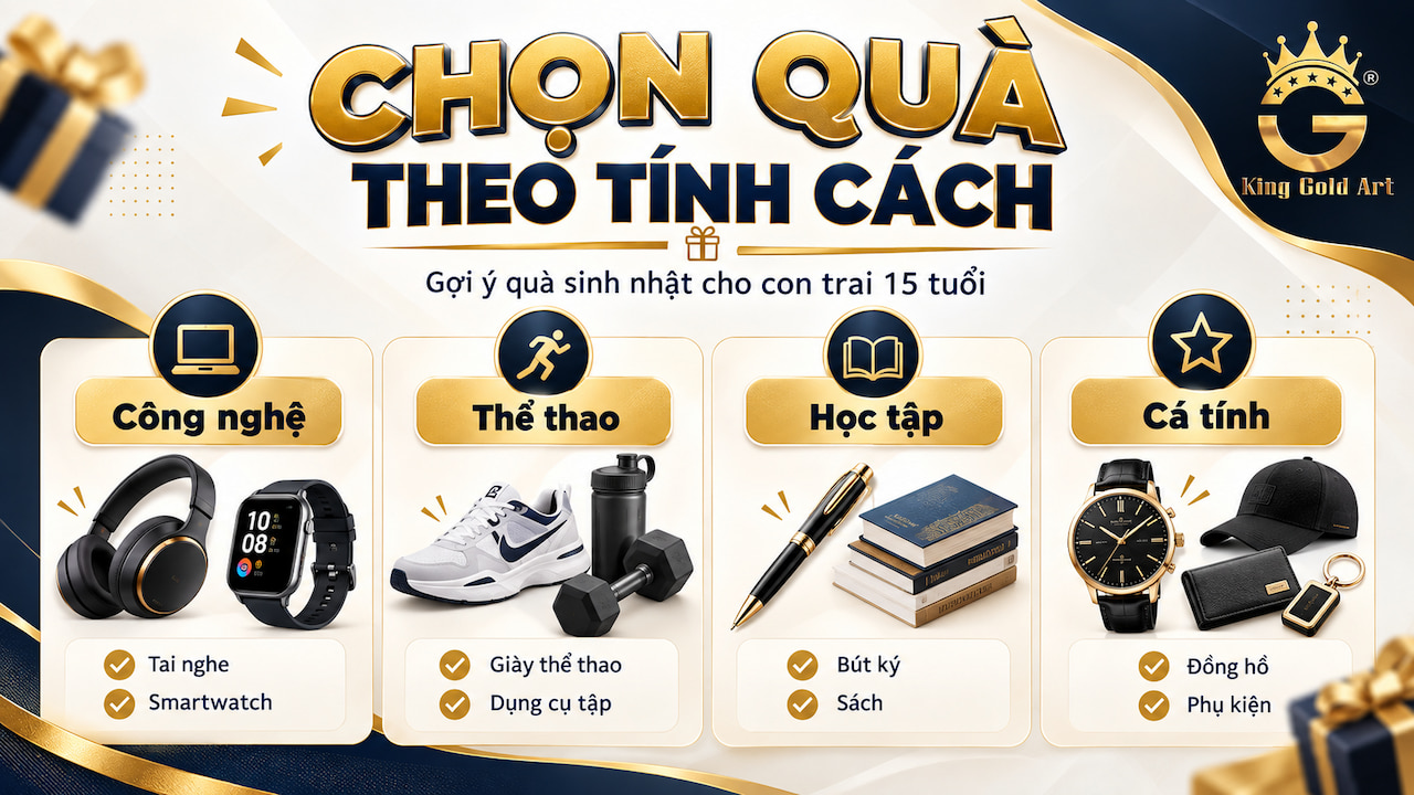 Cách chọn quà sinh nhật cho con trai 15 tuổi theo sở thích