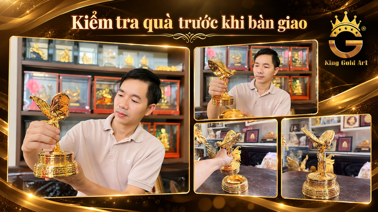 Checklist kiểm tra chất lượng, logo, lời đề tặng và đóng gói quà tặng doanh nghiệp