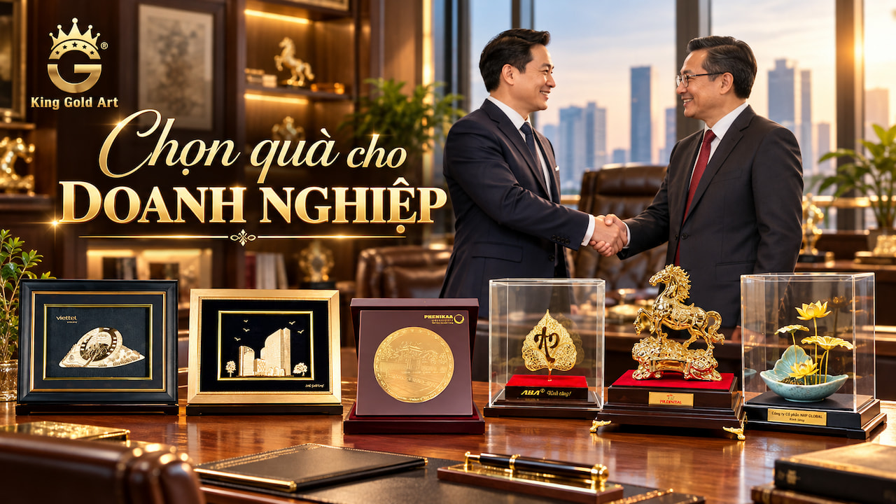 quà tặng doanh nghiệp do King Gold Art chế tác làm quà tặng đối tác