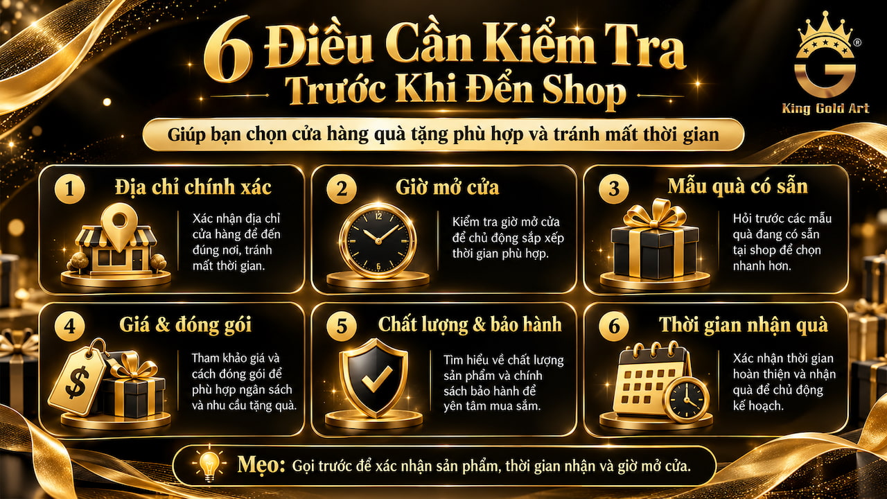 Sáu tiêu chí kiểm tra cửa hàng quà tặng trước khi đến mua trực tiếp